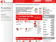Tablet Screenshot of e1tele.com
